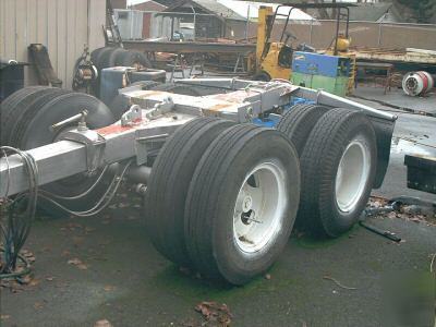 Tandam axle trailer suspenion,tires and wheels,airbrake