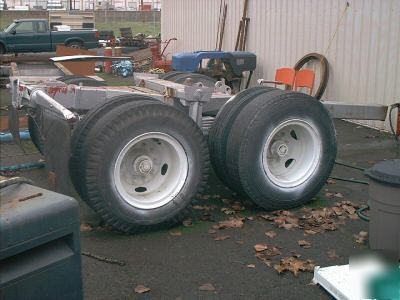 Tandam axle trailer suspenion,tires and wheels,airbrake