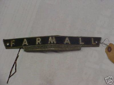 Used farmall hood emblem