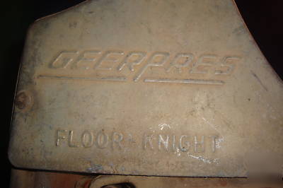 Vintage steel oval mop bucket wringer by geerpress co.