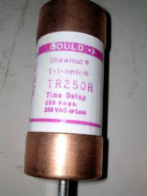(3) gould-shawmut TR250R time delay 250V 250A fuse
