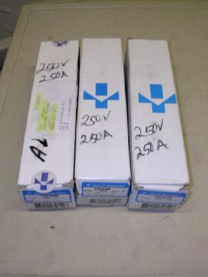 (3) gould-shawmut TR250R time delay 250V 250A fuse