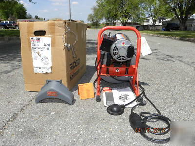 Ridgid kollmann drain pipe cleaning machine sewer snake