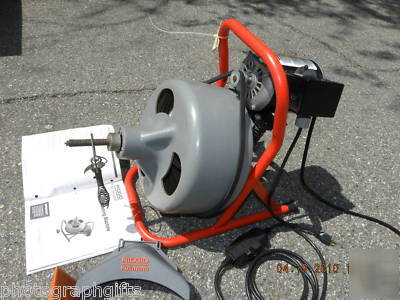 Ridgid kollmann drain pipe cleaning machine sewer snake