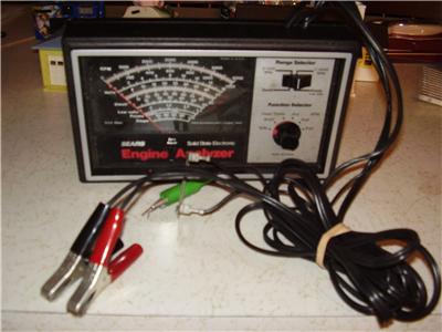 Sears engine analyzer 161.216300 12VOLT system w/instru