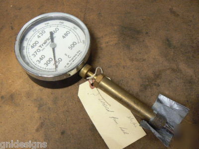 Trerice bottom-connected dial thermometer 250-500F/260C