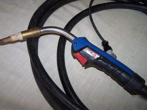 Used binzel 15 foot welding gun mig welder