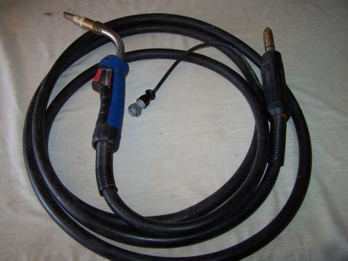 Used binzel 15 foot welding gun mig welder