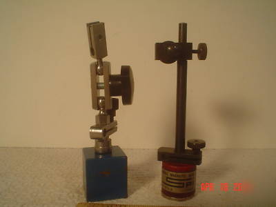 (2) small magnetic bases, spi, for dial indicator, 