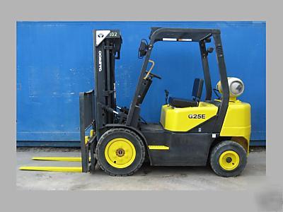 Forklift daewoo 5,000# air tire 1455 hours lpgorgas 