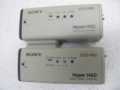 Lot of 2 sony spt-M104A security video cameras b/w