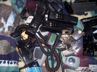 Motorola rib kenwood polaris box lot mic vhf radios