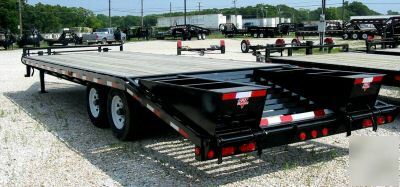 New pj 25' deckover pintle open 15K trailer equipment