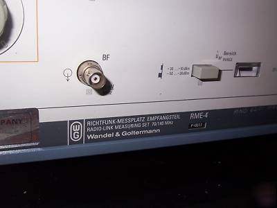 Wandel & goltermann rms-4 rme-4 microwave measurement