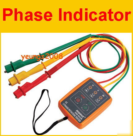 3 phase sequence rotation tester (phase indicator)