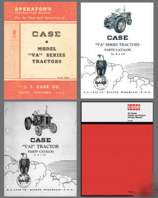 Case va series service manual operator parts 5 manuals