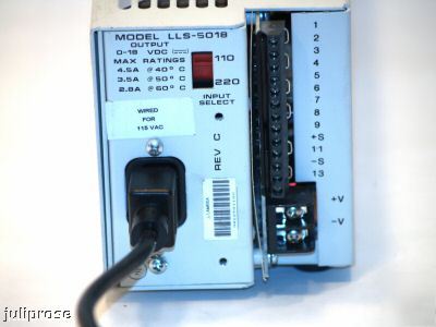 Lambda LLS5018 0-18V, 0-4.5A digital power supply