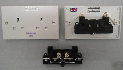 Silver plated double wall socket ultra pure EPS100