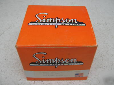  simpson model 1359 ac amp meter 5-100 amps 03350