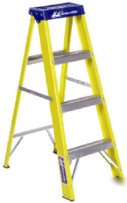 Louisville FS2004 4' fiberglass type i stepladder 250LB