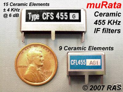 Narrow-band 455 khz ceramic if filters for shortwave 