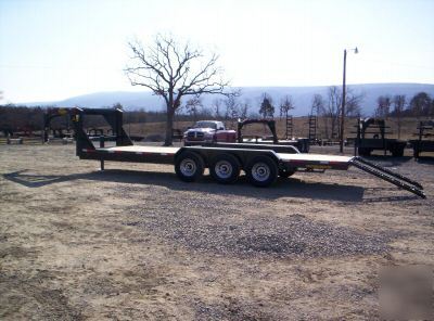 New 2010 24' gooseneck lowboy trailer 