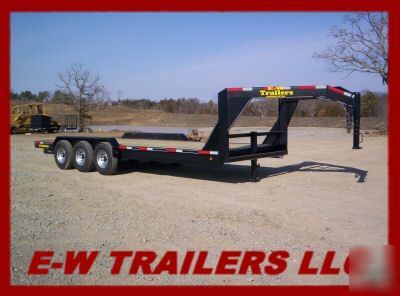 New 2010 24' gooseneck lowboy trailer 