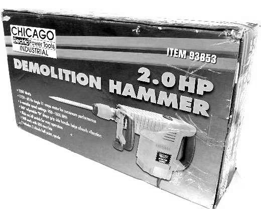 2 horsepower demolition hammer 89697