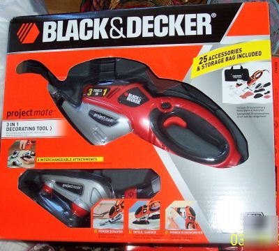 Black & decker project mate 3N1 tool + 25 accessories