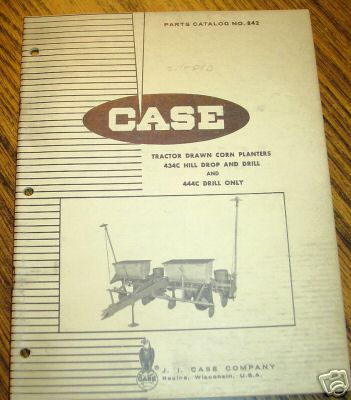 Case tractor drawn 434C & 444C planter parts catalog