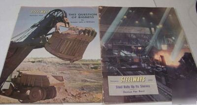 50's steelways american iron & steel institute mags