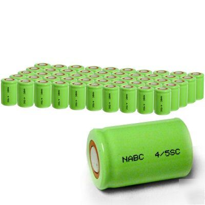 50 x 4/5 sub c 1900MAH flat top sub-c nimh batteries 