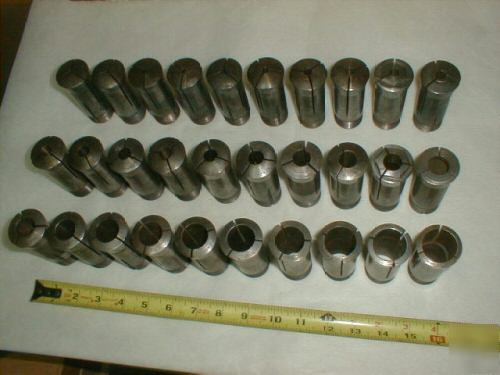Assorted 5C 5 c lathe collets lot machinist tools set