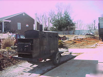 Custom made smoker on trailer