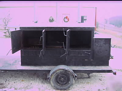 Custom made smoker on trailer