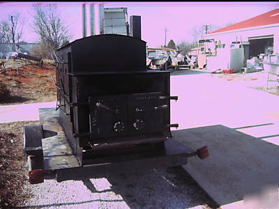 Custom made smoker on trailer