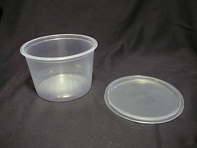 Deli-containers with lids 16 oz. (cases of 500)