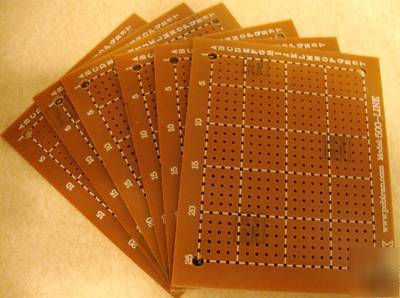 Electronic project circuit board 500PAD per HOLE61X73MM