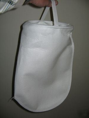 Lot of five (5) 1 micron polypropylene filter bags