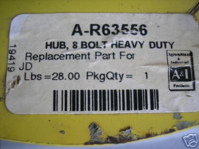 New john deere tractor hub a-R63556 - no 