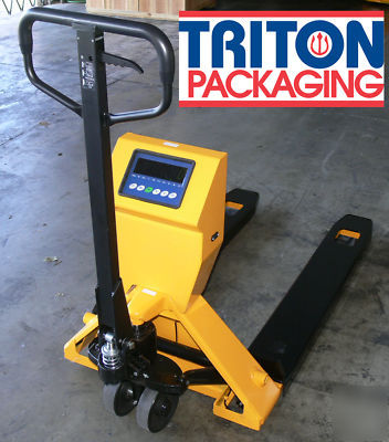 New scale pallet jack truck 4400 lbs (2000 kg) - 