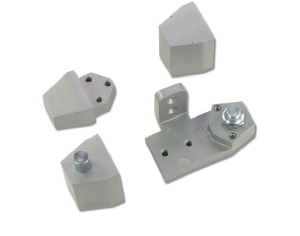 Offset pivots - vistawall style - rt hand - alum finish