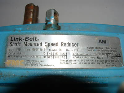 Speed reducer link-belt