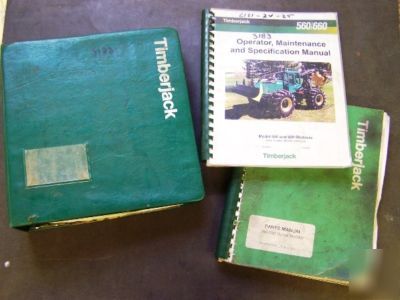 Timberjack 560/660 skidders ops/service/parts manuals