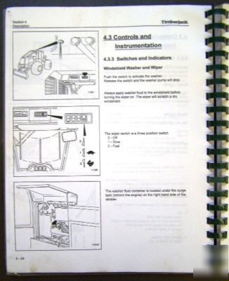 Timberjack 560/660 skidders ops/service/parts manuals