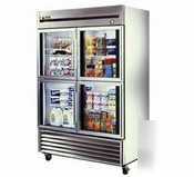 True t-49G-4| refrigerator-4 glass half doors 49CUFT|1