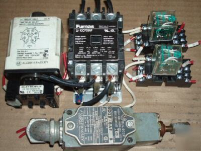  a-b relay , timer , limit switch , fumas controller 