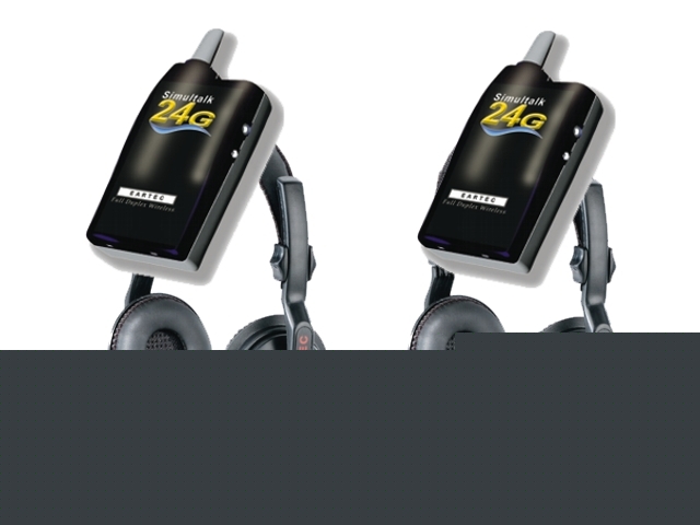 Eartec simultalk 24G-2, two person wireless intercom