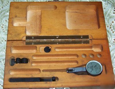 Brown & sharpe dial indicator in wooden box lot 1