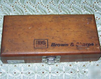 Brown & sharpe dial indicator in wooden box lot 1